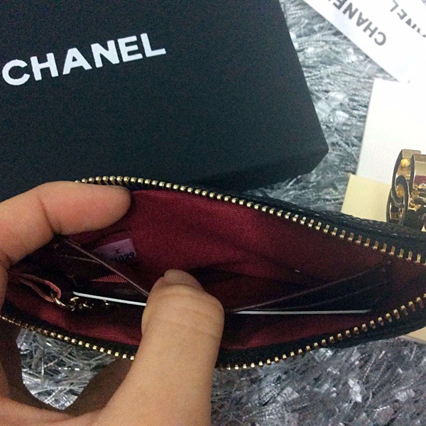 コピーシャネル激安財布角部分ディテール